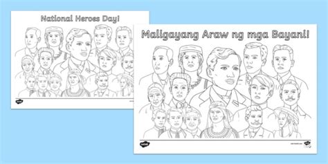 araw ng mga bayani drawing